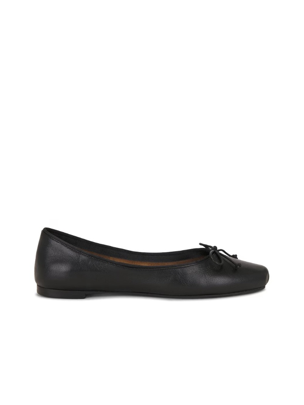 KHAITE Charlotte calf hair ballet flats black new 37